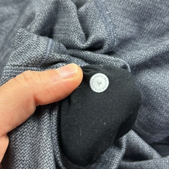 Lululemon Align Pant II 25" Mini Heathered Herringbone Heathered Black White / B - Picture 4 of 5